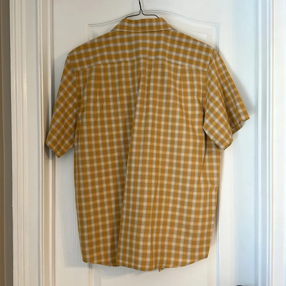 Carhartt Shirt Mens Medium Loose Fit Plaid Button Down Short Sleeve Large - Picture 4 of 4